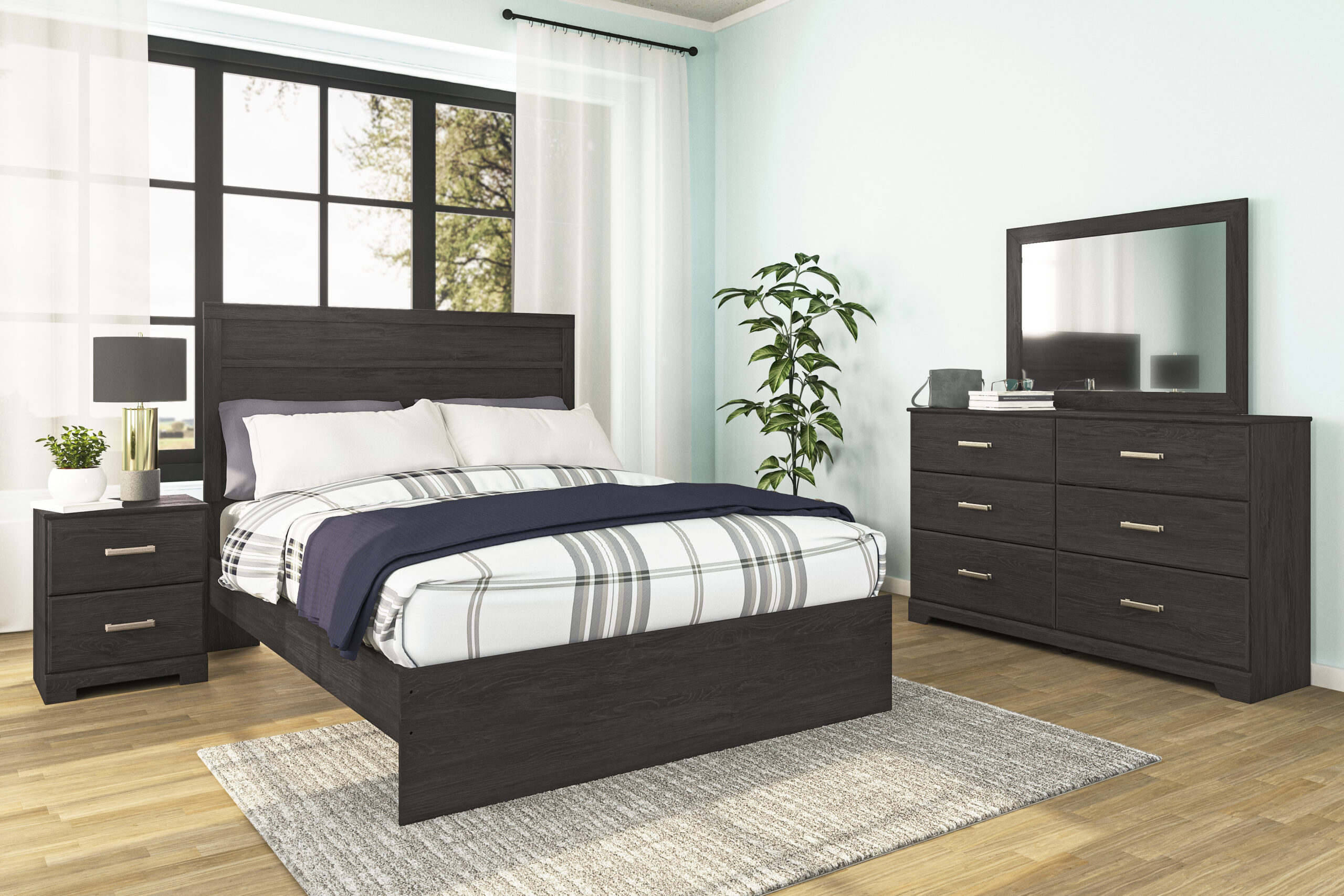 Louis Philippe Dark Gray Dresser - Detroit Furniture Stores